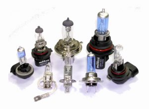 Image showing different types of headlight bulbs