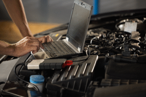 Image showing a computer diagnostic of a vehicle