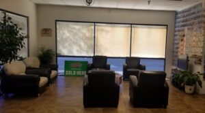 Image of the customer lounge area inside Limberlost Automotive